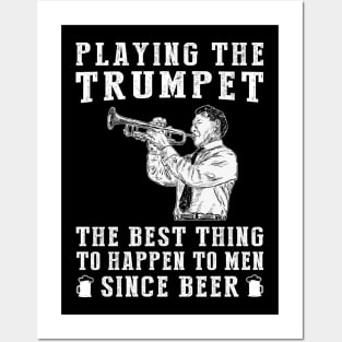 Brass Serenade: 'Trumpet - Better Than Beer & Wine' Funny Tee Posters and Art